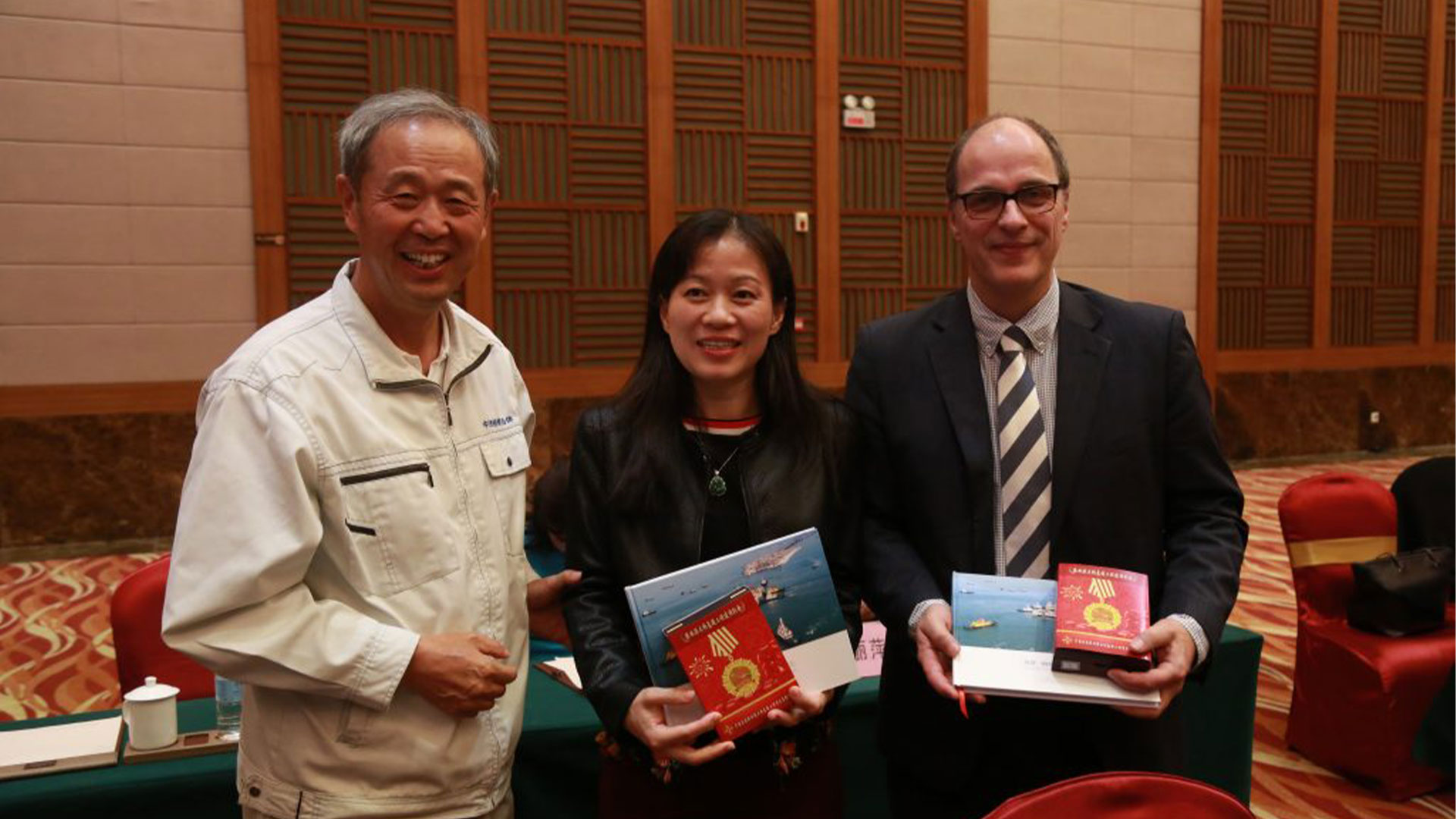 people showing their awards