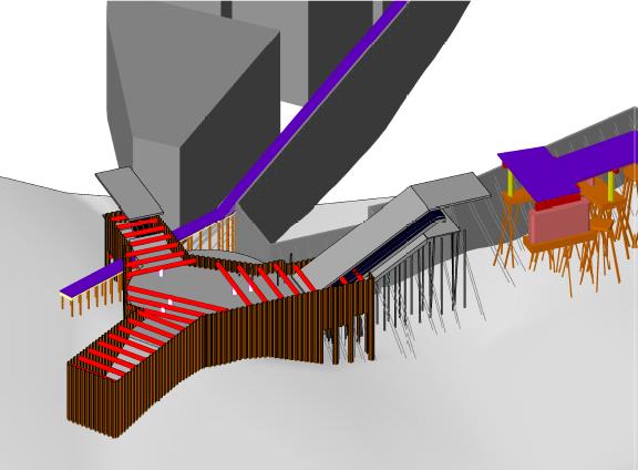 3D drawing of metro station