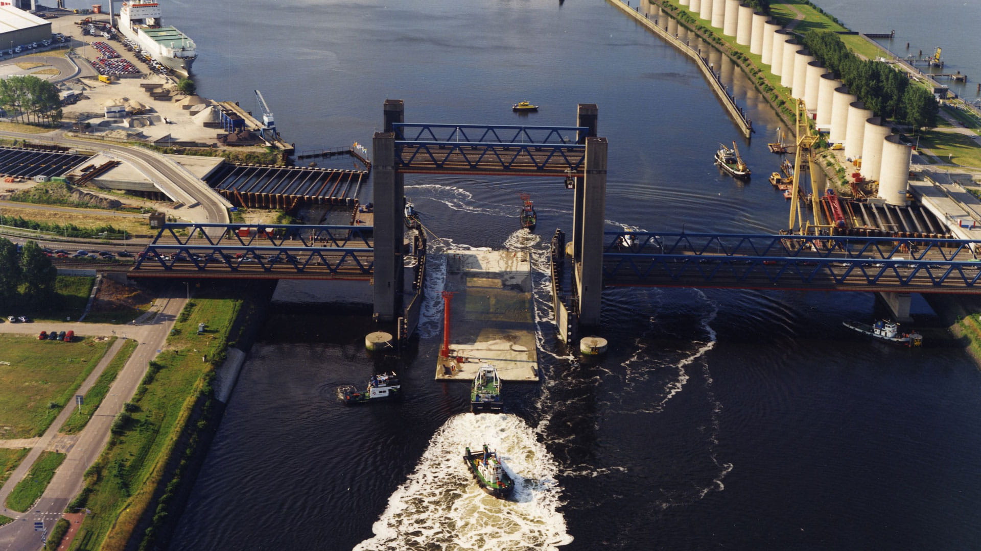 bird eye view of the Calland tunnel