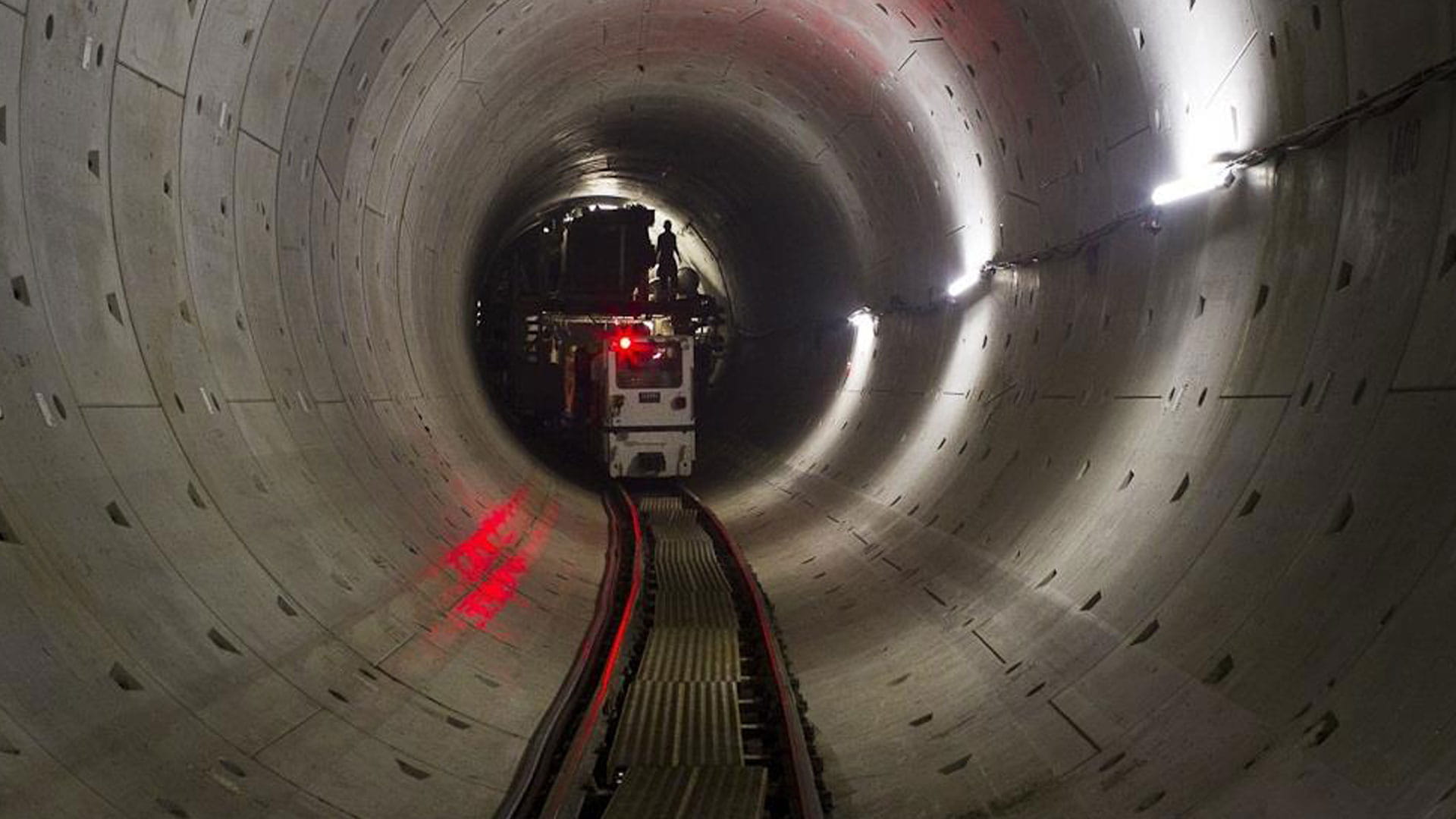 inside of the nord-south metro line in Amsterdam