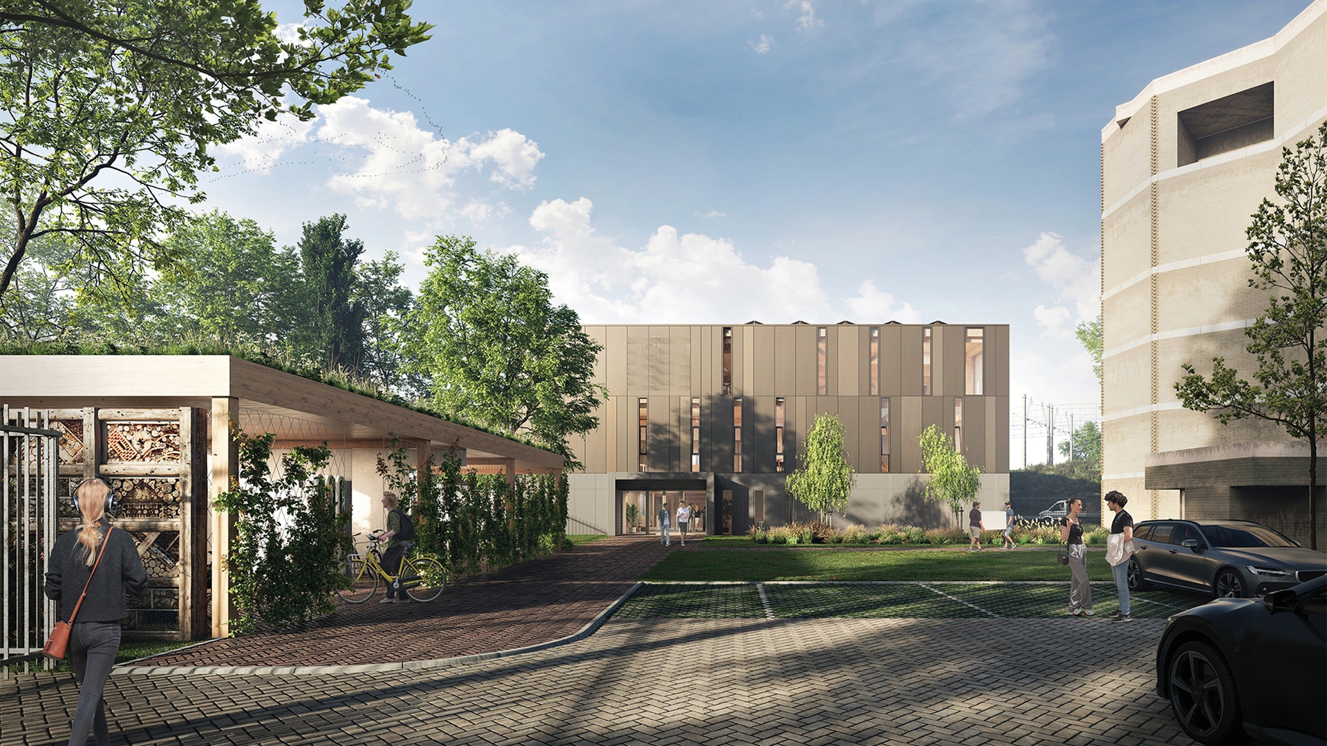 Artist impression of tunnel traffic centre